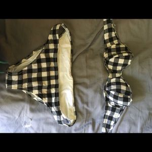 Black and White gingham bikini
